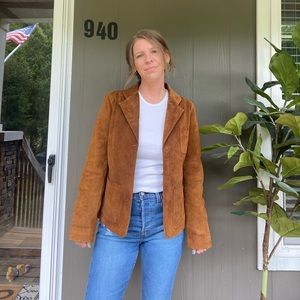 vintage osh’ kosh suede jacket